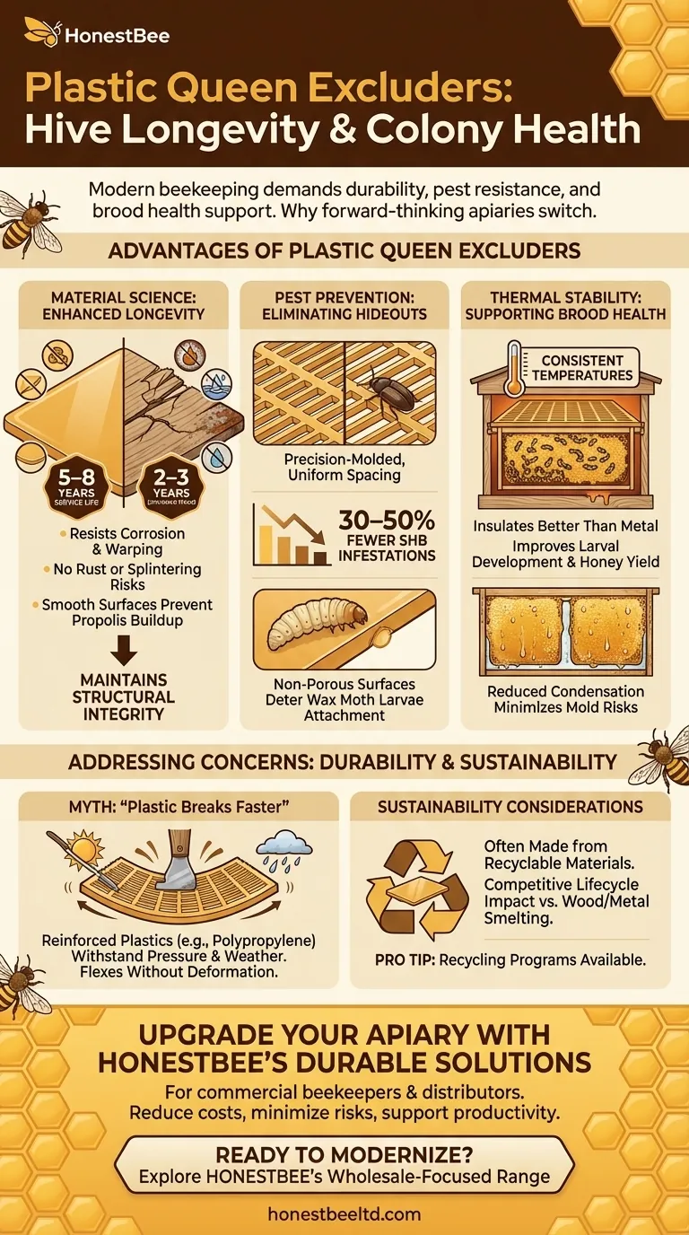 How Plastic Queen Excluders Improve Hive Longevity and Colony Health Visual Guide