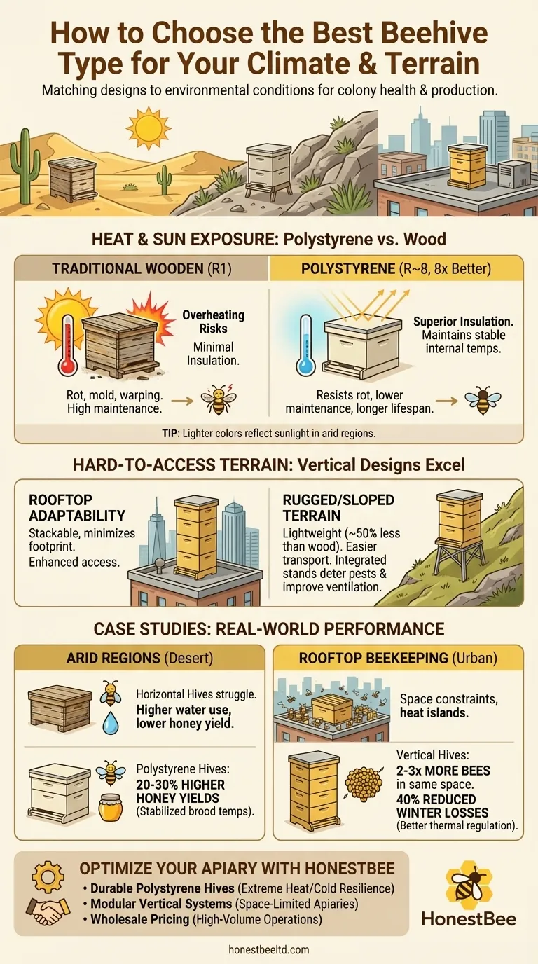 Come Scegliere il Miglior Tipo di Alveare per il Tuo Clima e Terreno Guida Visiva