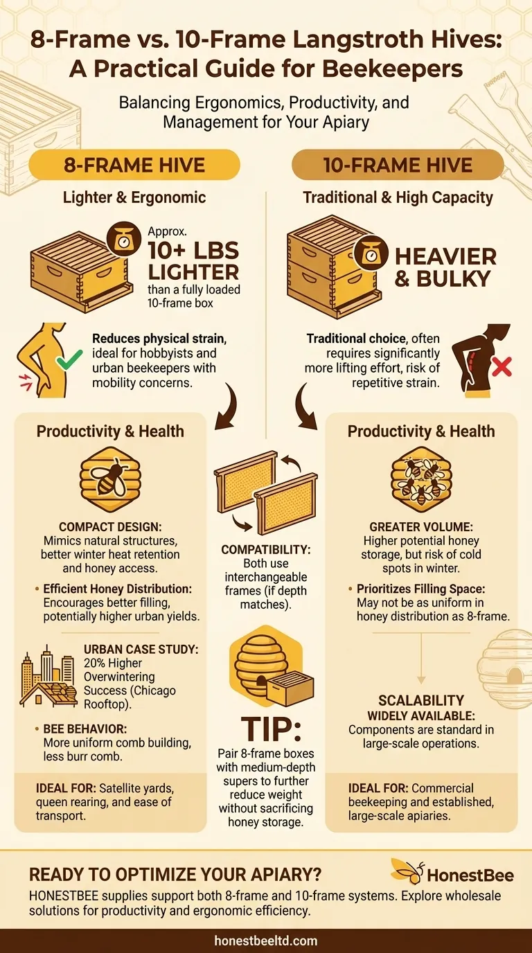 8-Frame vs. 10-Frame Langstroth Hives: A Practical Guide for Beekeepers Visual Guide