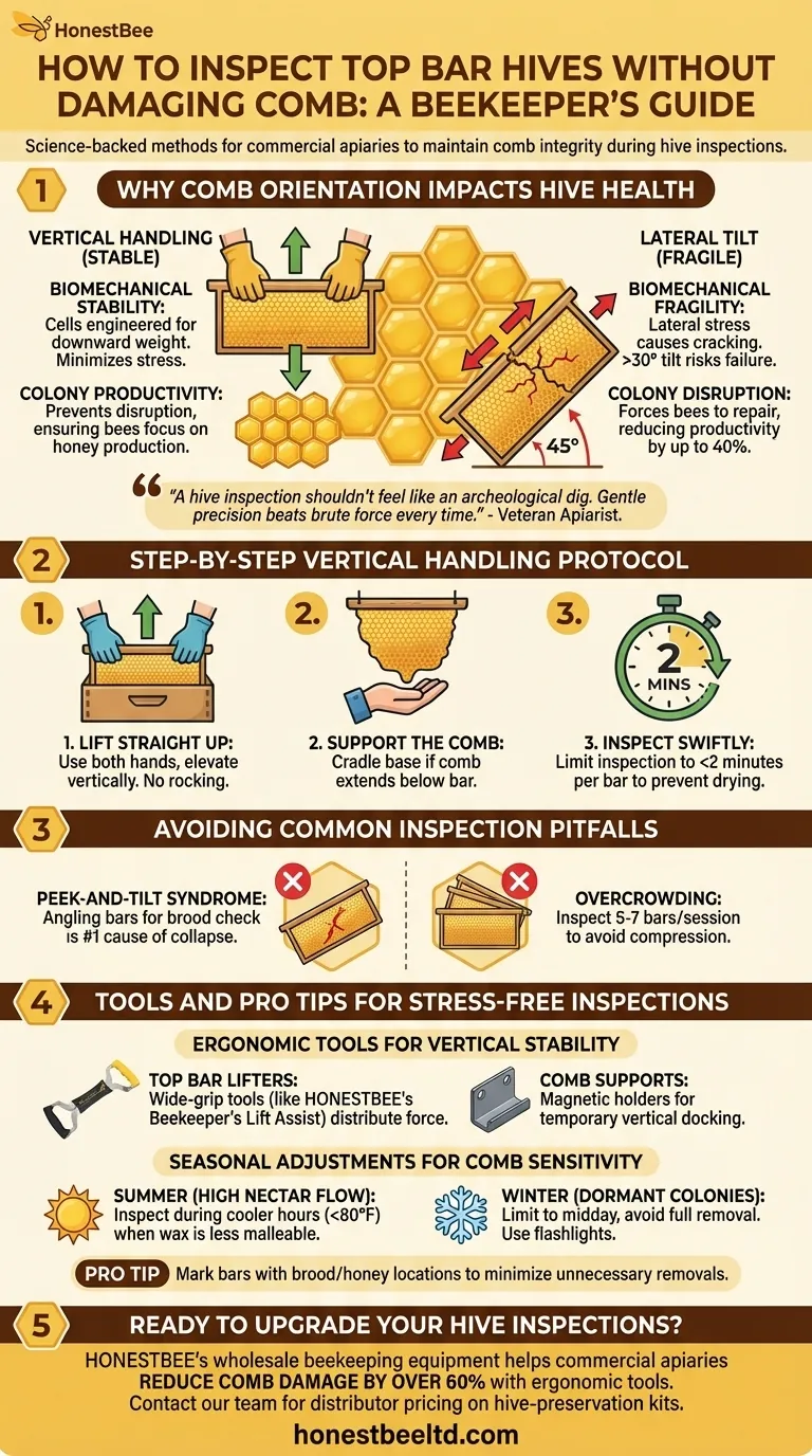 Come ispezionare gli alveari Top Bar senza danneggiare il favo: Guida per l'apicoltore Guida Visiva