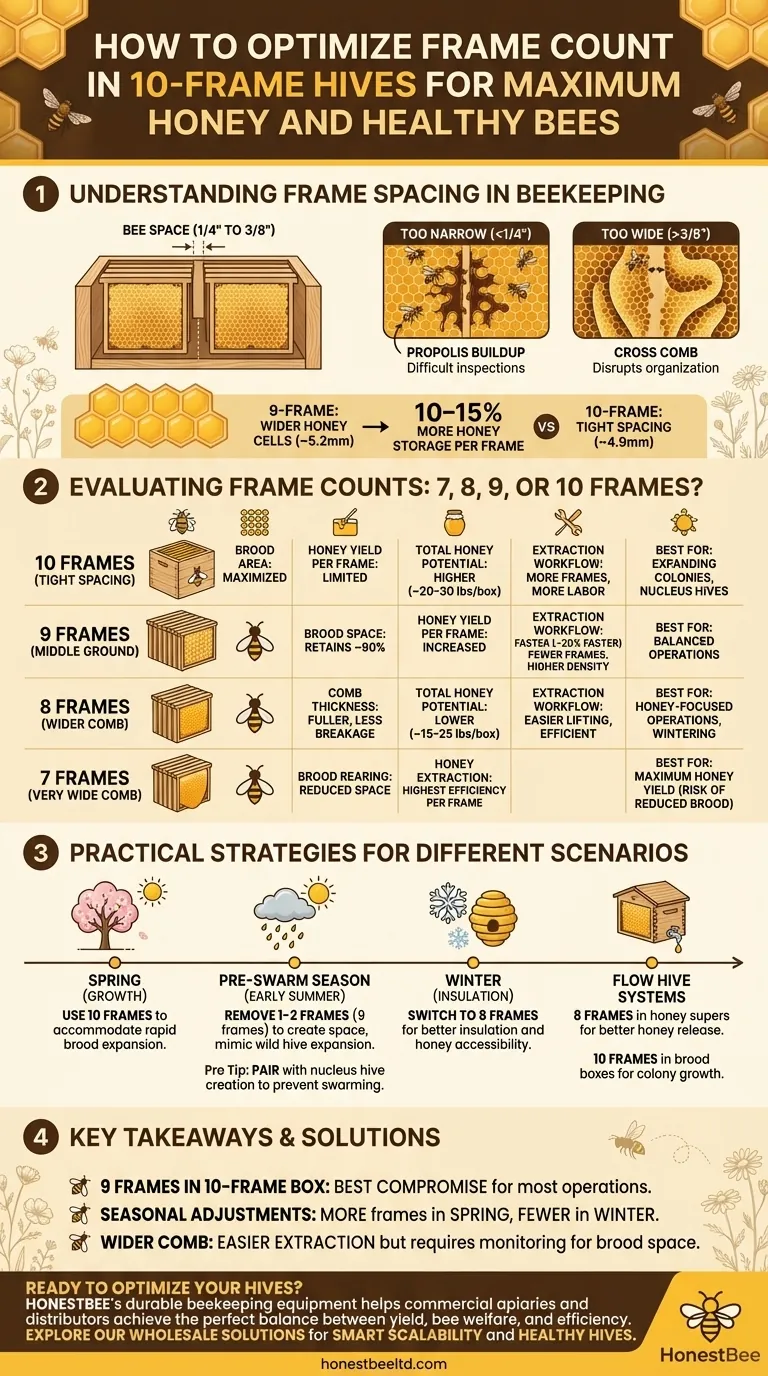 Как оптимизировать количество рамок в 10-рамочных ульях для получения максимального количества меда и здоровых пчел Визуальное руководство