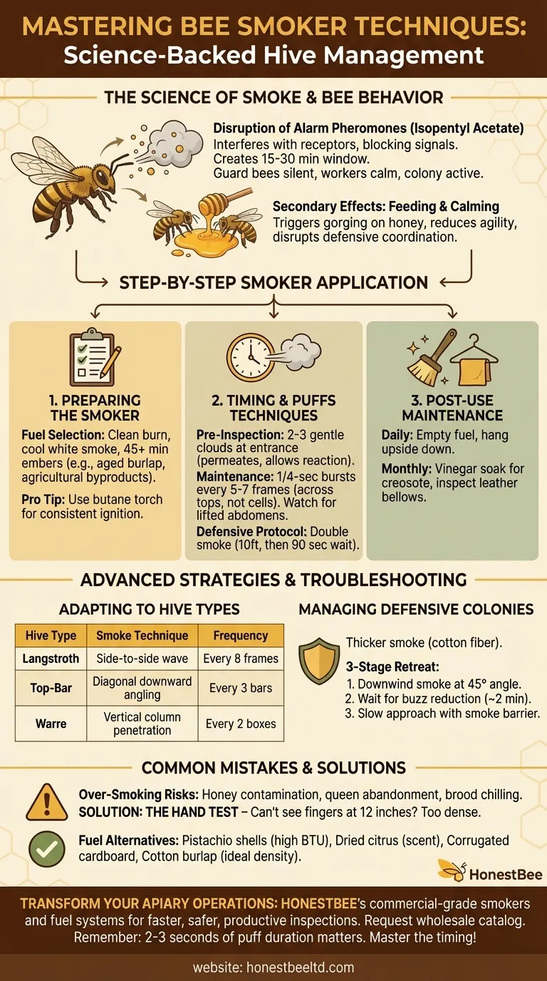 Come Padroneggiare le Tecniche dell'Affumicatore per Api: Gestione dell'Alveare Basata sulla Scienza Guida Visiva