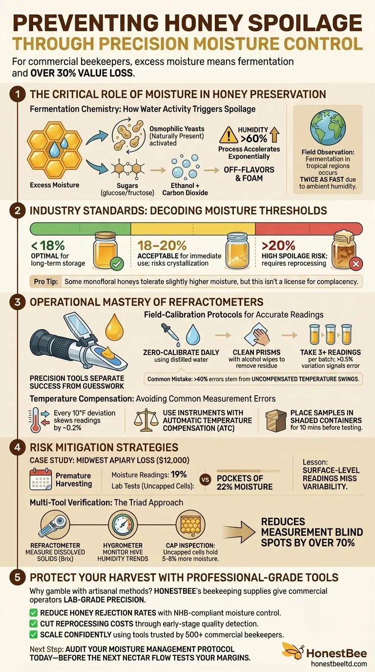 How Beekeepers Prevent Honey Spoilage Through Precision Moisture Control Visual Guide