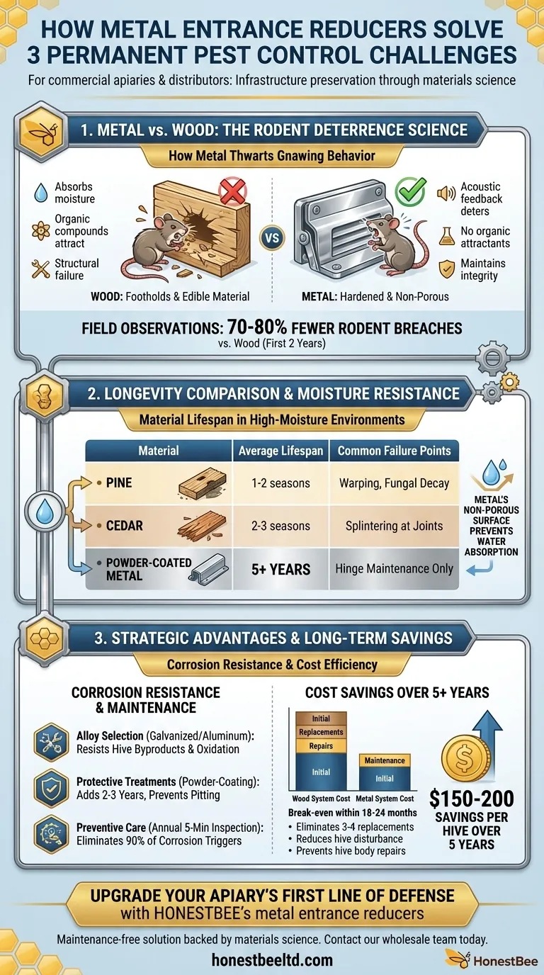 Como os redutores de entrada metálicos resolvem 3 desafios permanentes de controlo de pragas Guia Visual