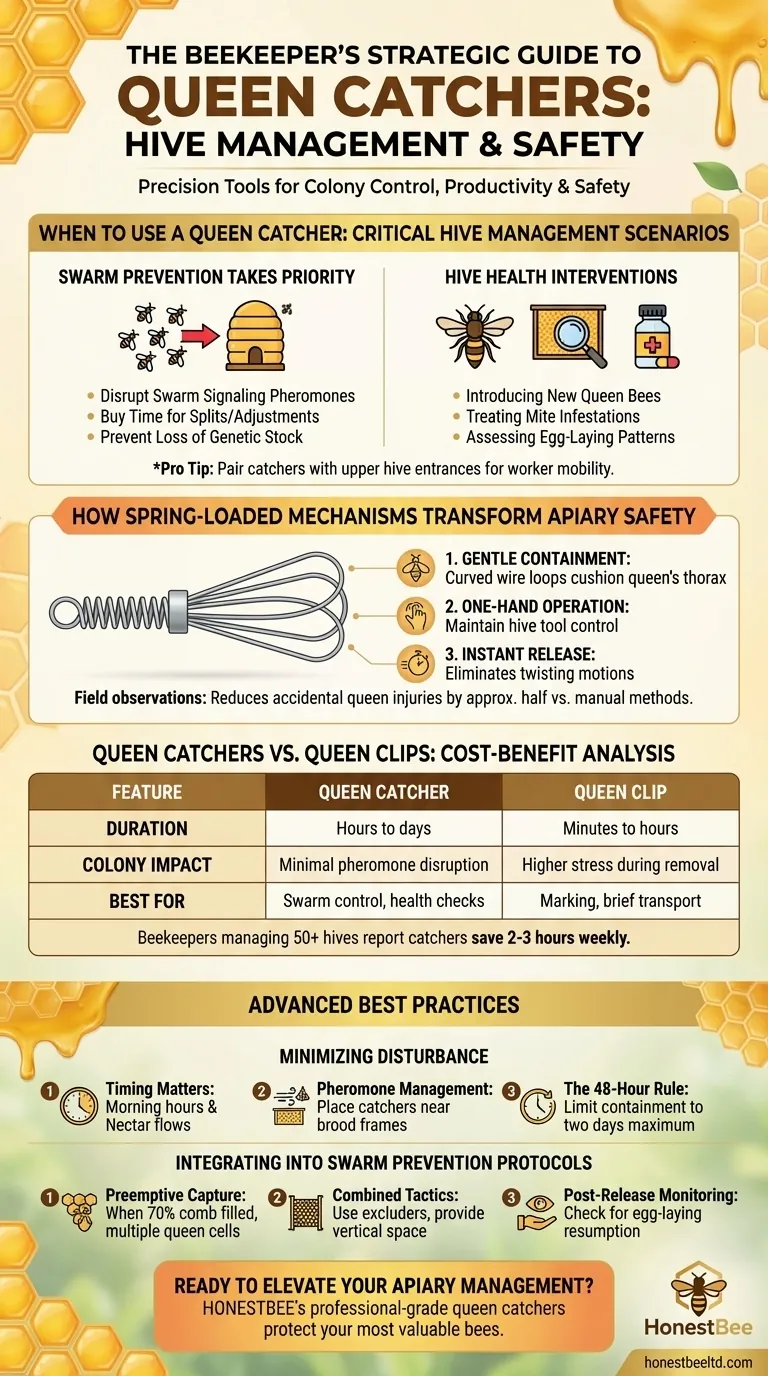 Стратегическое руководство пчеловода по ловле королевы: Управление ульями и безопасность Визуальное руководство