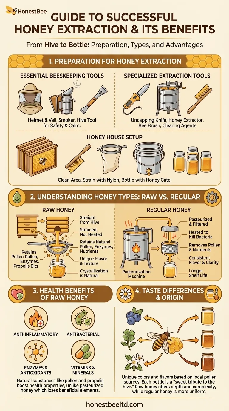 Guide to Successful Honey Extraction and Its Benefits Visual Guide