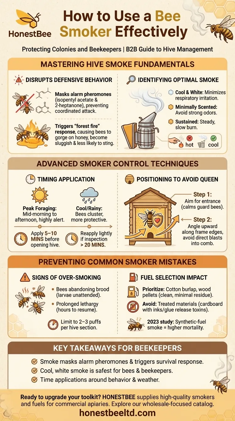 Wie man einen Bienenräucherer effektiv einsetzt: Schutz von Bienenvölkern und Imkern Visuelle Anleitung
