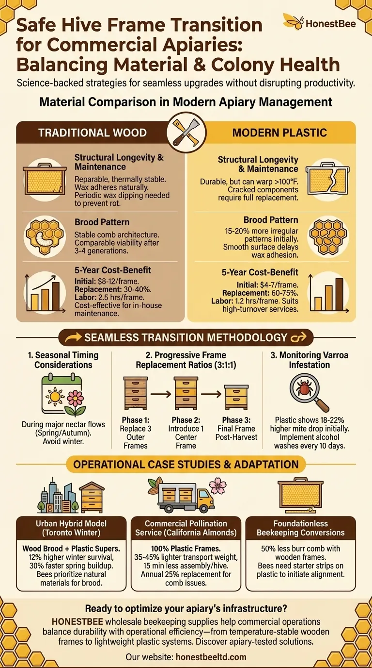 How to Transition Hive Frames Safely Without Disrupting Colony Health Visual Guide