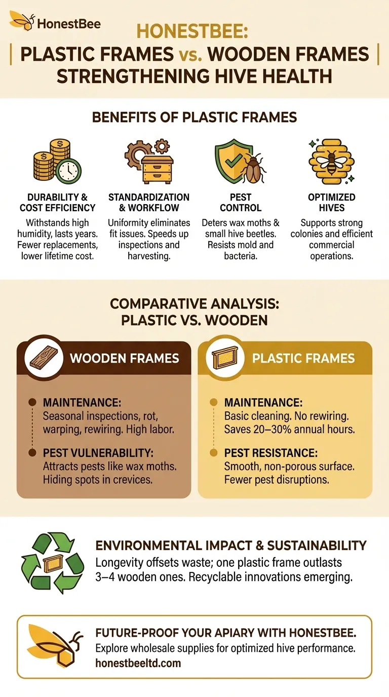 How Plastic Frames Strengthen Hive Health and Outperform Traditional Materials Visual Guide