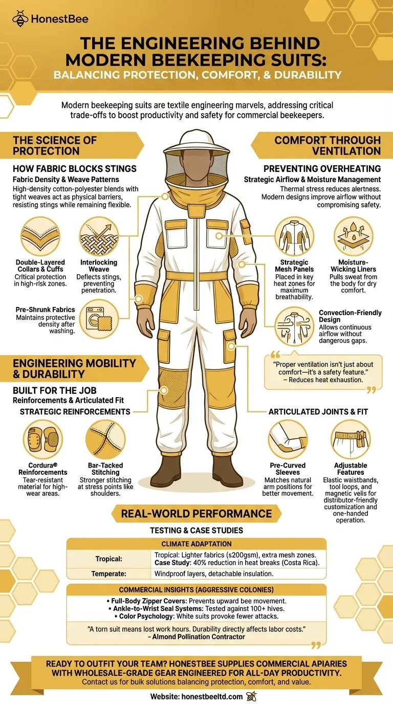 How Beekeeping Suit Design Balances Protection, Comfort, and Durability Visual Guide