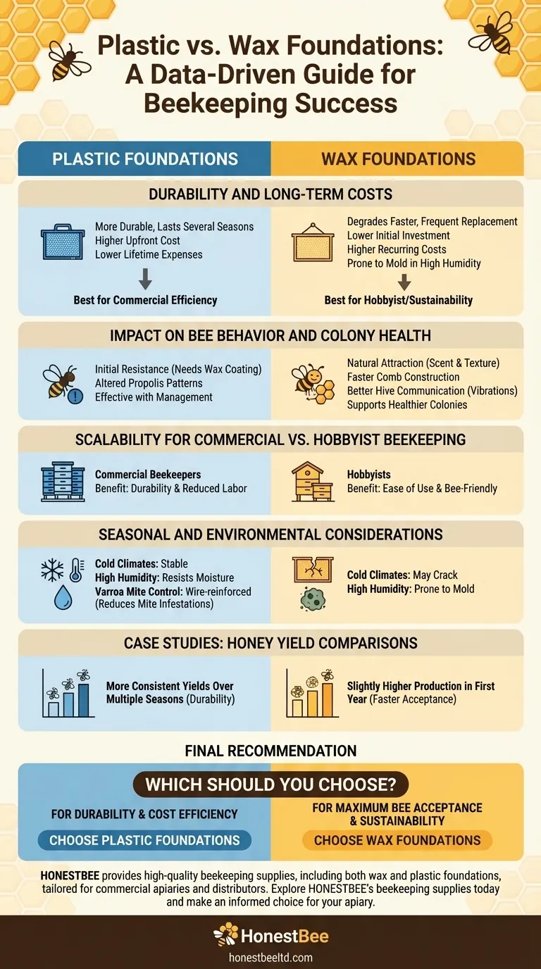 Fondations en plastique ou en cire : Un guide fondé sur des données pour la réussite de l'apiculture Guide Visuel