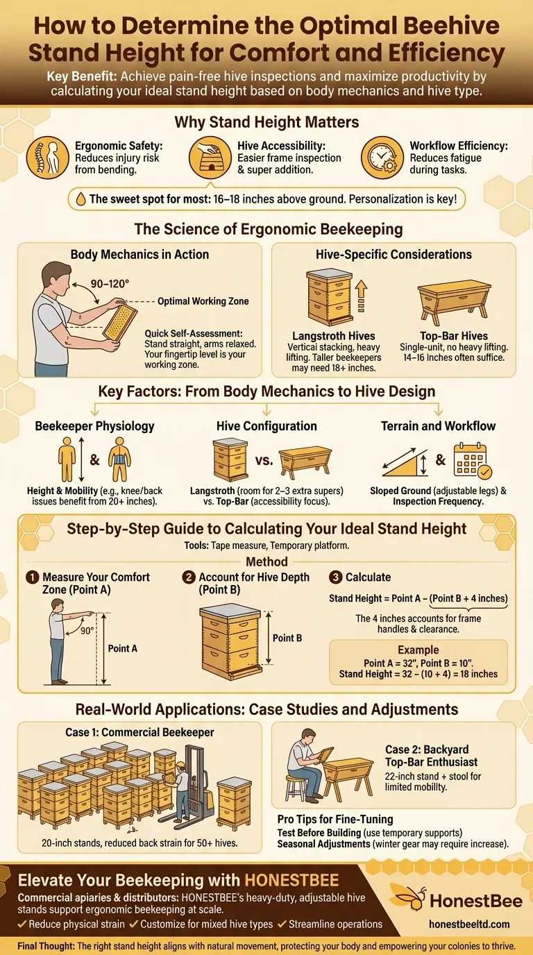 How to Determine the Optimal Beehive Stand Height for Comfort and Efficiency Visual Guide