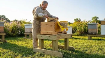 符合人体工程学的蜂箱架如何保护养蜂人免受伤害并延长他们的实践