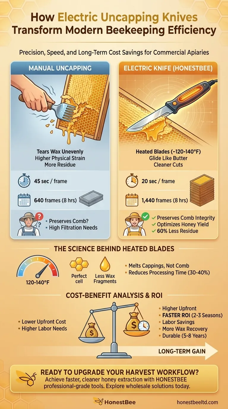 How Electric Uncapping Knives Transform Modern Beekeeping Efficiency Visual Guide