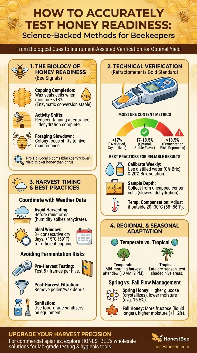 How to Accurately Test Honey Readiness: Science-Backed Methods for Beekeepers Visual Guide