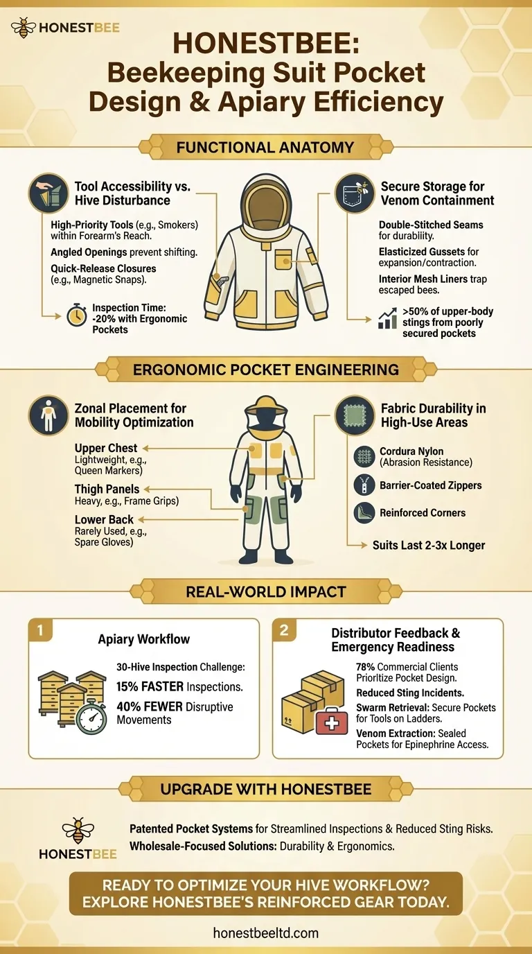 How Pocket Design in Beekeeping Suits Enhances Safety and Inspection Efficiency Visual Guide