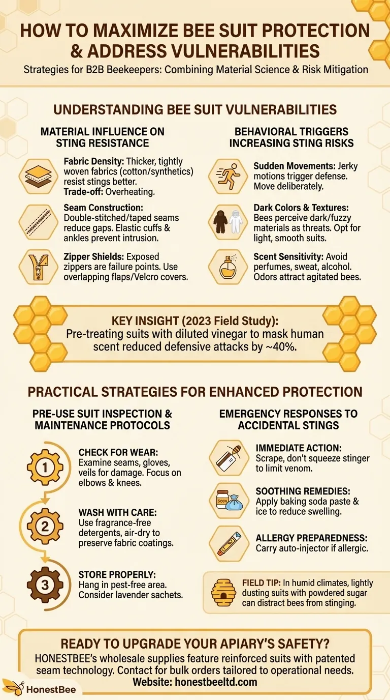 So maximieren Sie den Schutz von Bienenanzügen und beheben häufige Schwachstellen Visuelle Anleitung