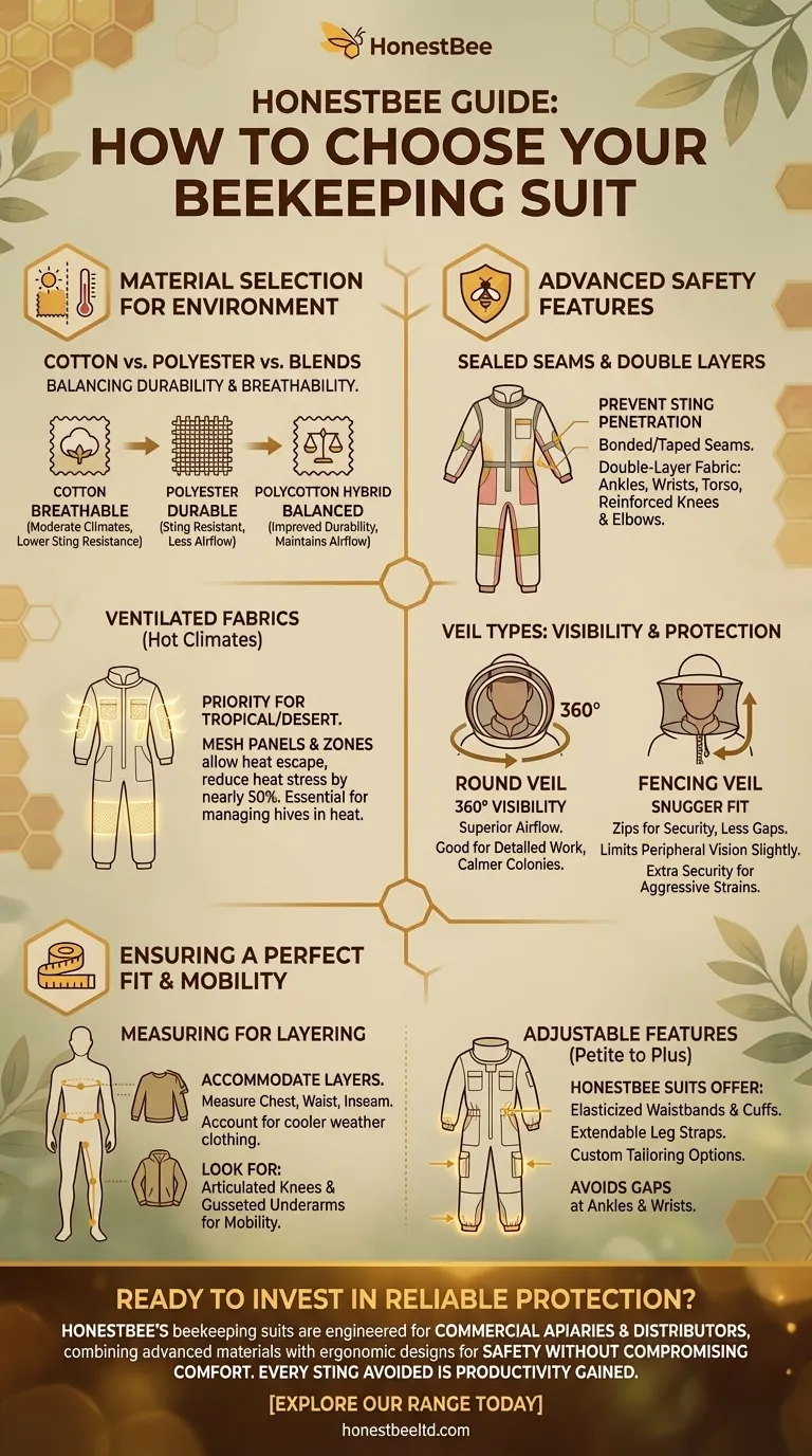 How to Choose a Beekeeping Suit: Material, Safety, and Fit for Your Environment Visual Guide