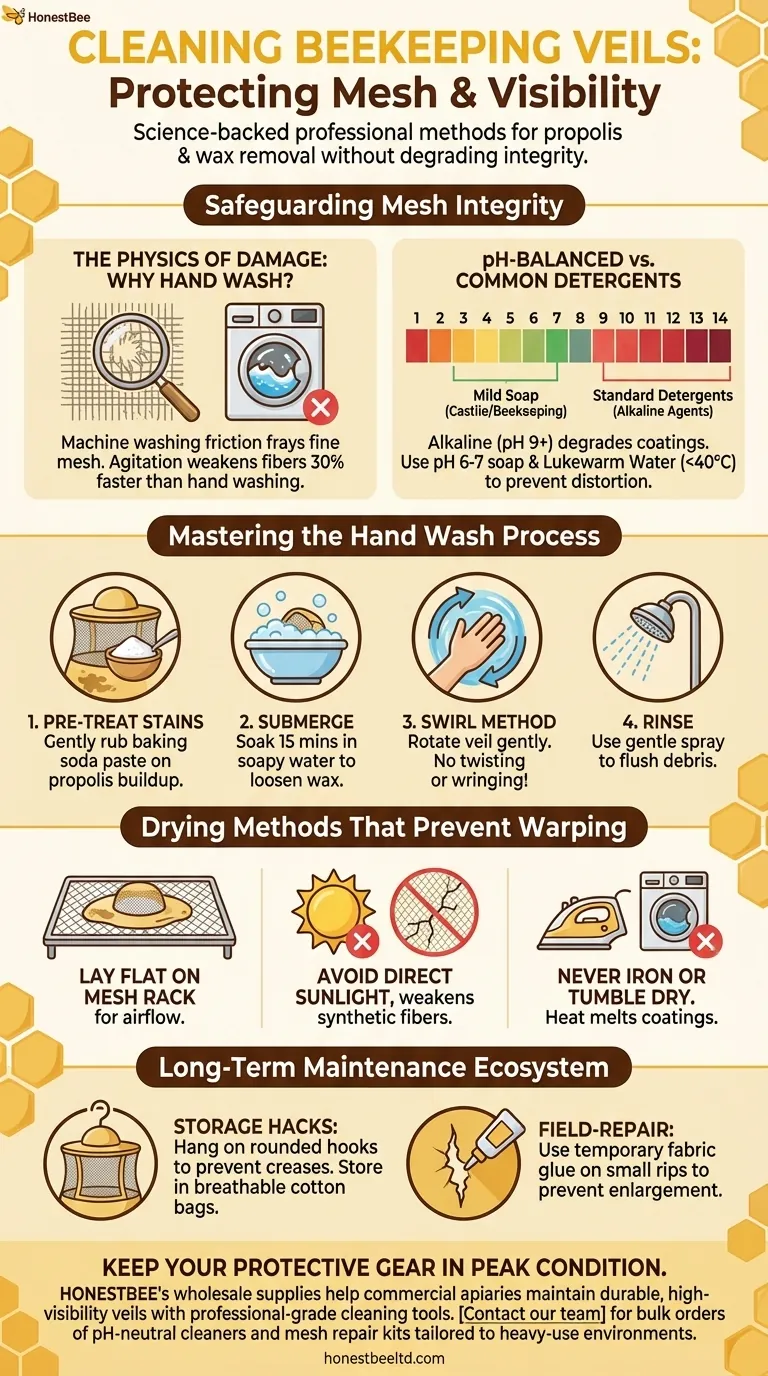 How to Clean Beekeeping Veils Without Damaging Mesh or Visibility Guia Visual