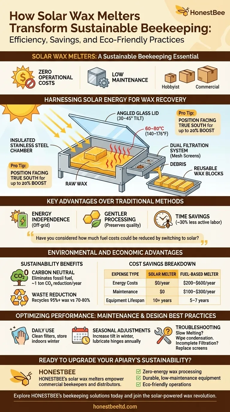 太阳能融蜡机如何改变可持续养蜂业：效率、节约和生态友好型实践 图解指南