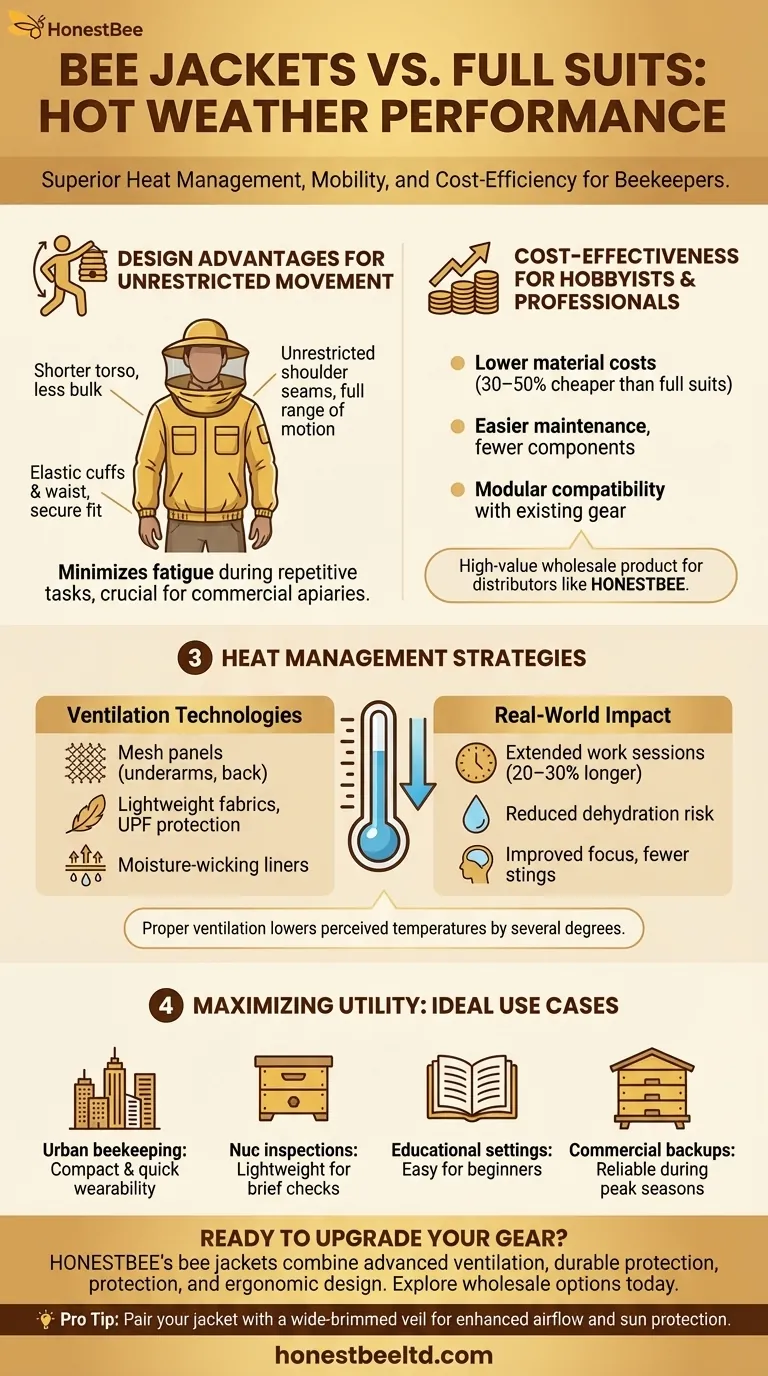 더운 날씨에 보호 기능 저하 없이 풀 수트보다 뛰어난 비 재킷을 착용하는 방법 시각적 가이드