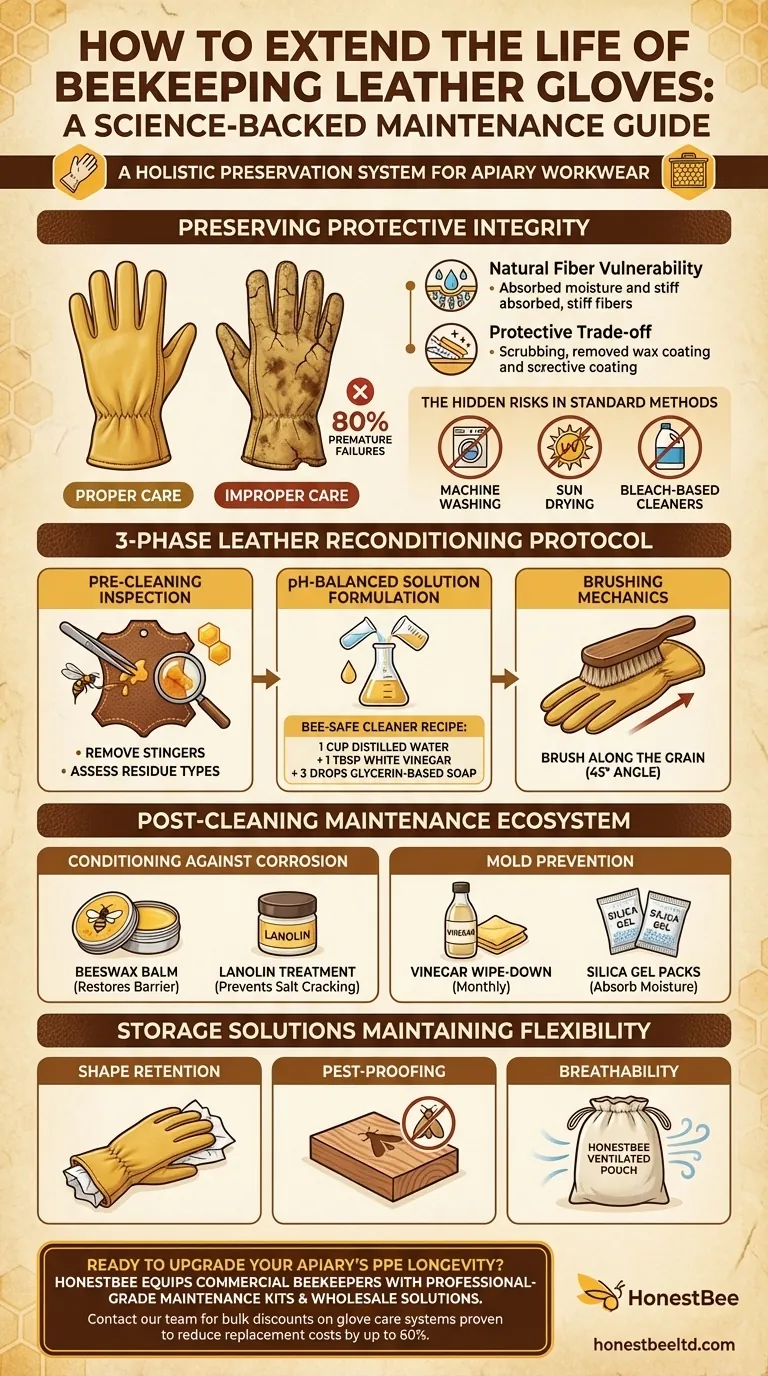 How to Extend the Life of Beekeeping Leather Gloves: A Science-Backed Maintenance Guide Визуальное руководство