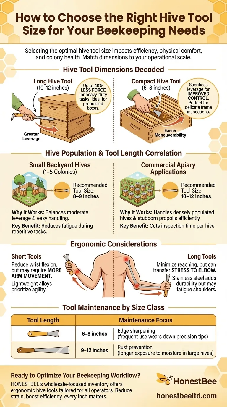 How to Choose the Right Hive Tool Size for Your Beekeeping Needs Visual Guide