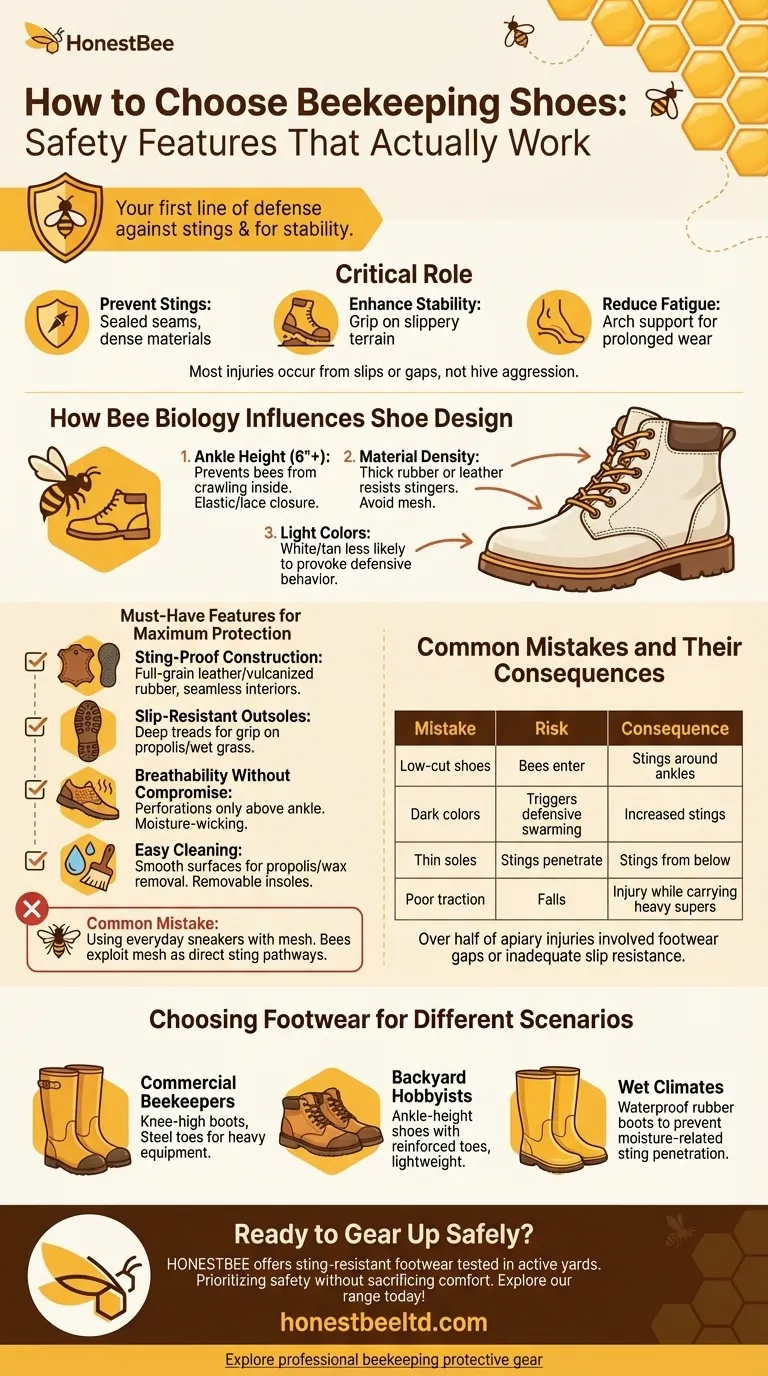 How to Choose Beekeeping Shoes: Safety Features That Actually Work Visual Guide