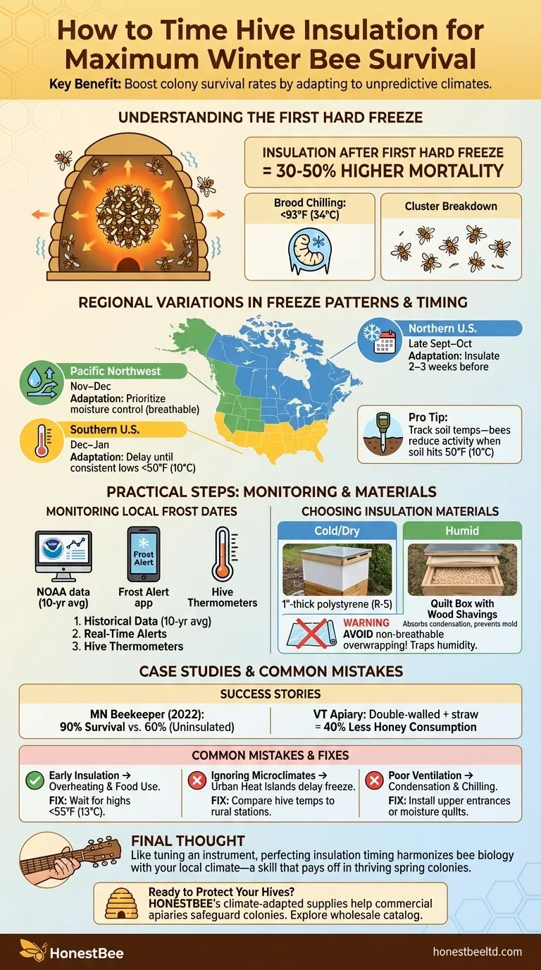 How to Time Hive Insulation for Maximum Winter Bee Survival Visual Guide
