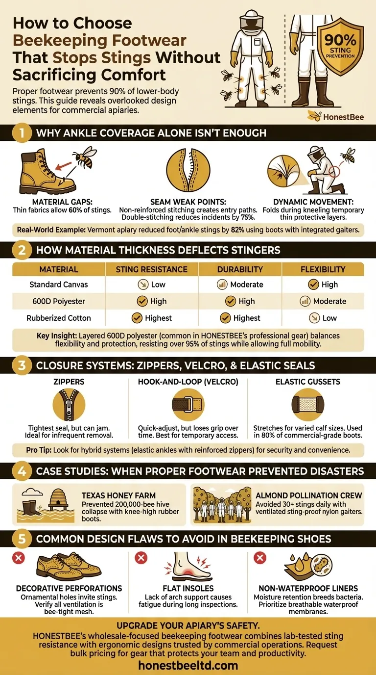 How to Choose Beekeeping Footwear That Stops Stings Without Sacrificing Comfort Visual Guide