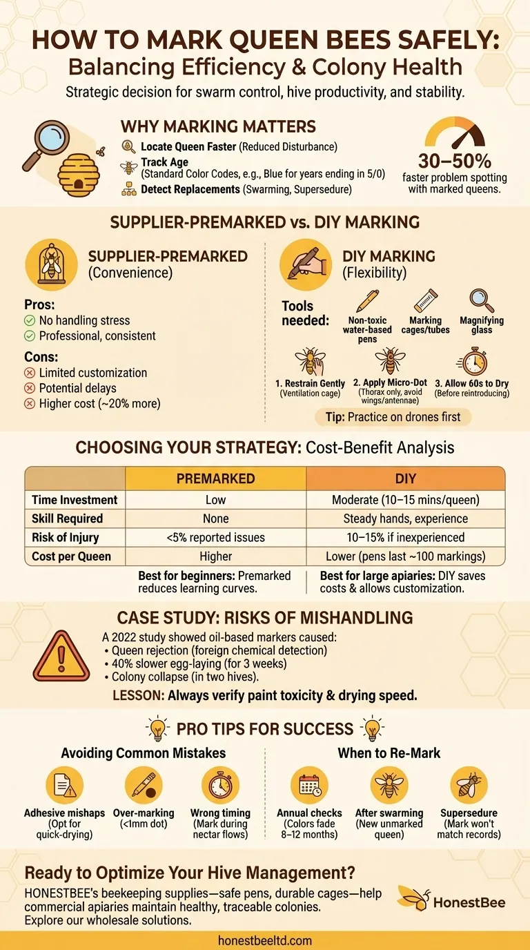 Königinnnen sicher markieren: Effizienz und Bienengesundheit im Einklang Visuelle Anleitung
