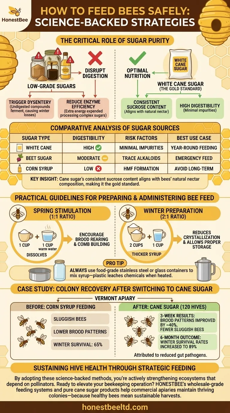 How to Feed Bees Safely: Science-Backed Strategies for Colony Health Visual Guide