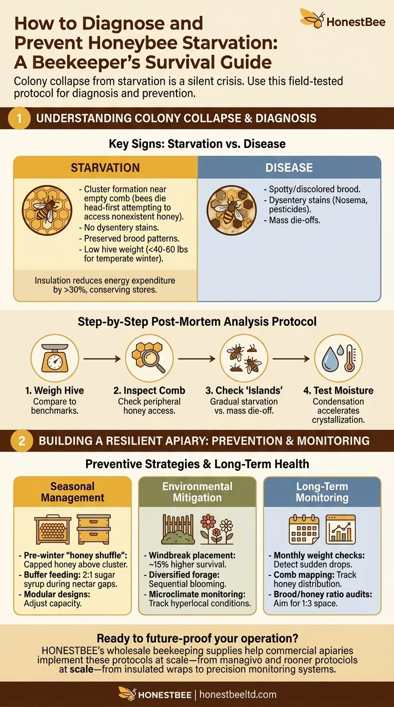How to Diagnose and Prevent Honeybee Starvation: A Beekeeper’s Survival Guide Visual Guide
