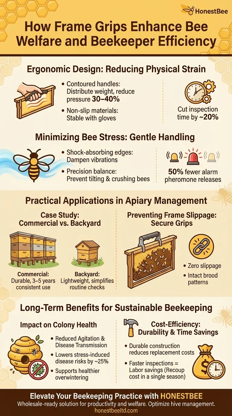 How Frame Grips Enhance Bee Welfare and Beekeeper Efficiency Visual Guide