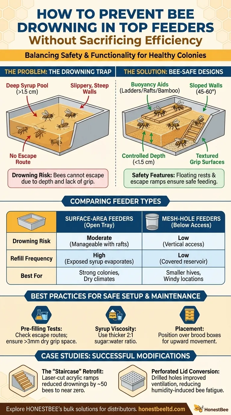 How to Prevent Bee Drowning in Top Feeders Without Sacrificing Efficiency Visual Guide