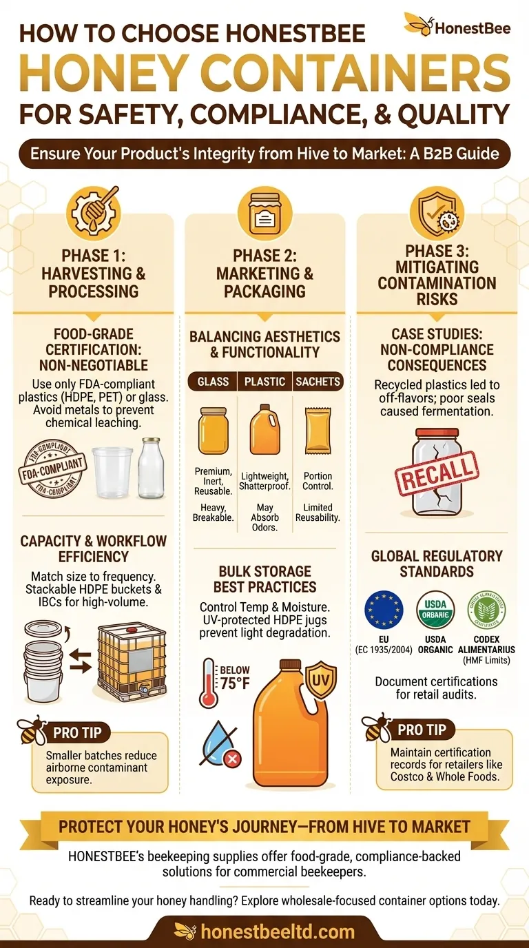 Как выбрать контейнеры для меда, обеспечивающие безопасность, соответствие требованиям и качество Визуальное руководство