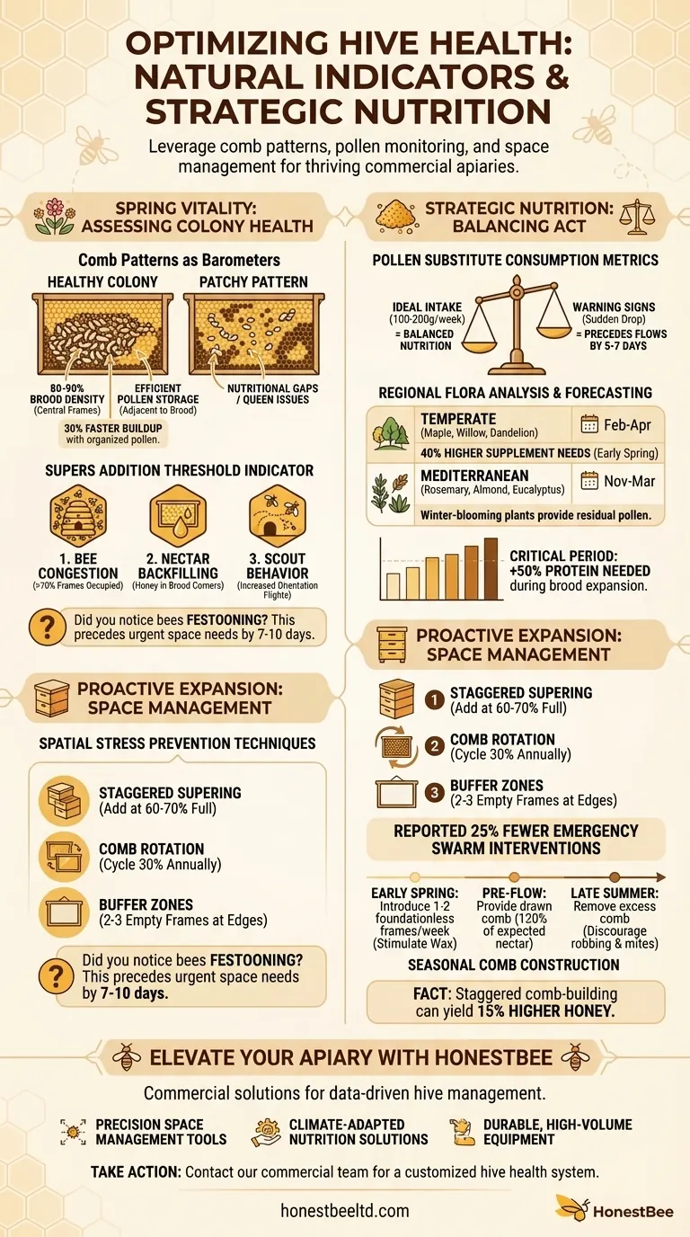 How to Optimize Hive Health Through Natural Indicators and Strategic Nutrition Visual Guide