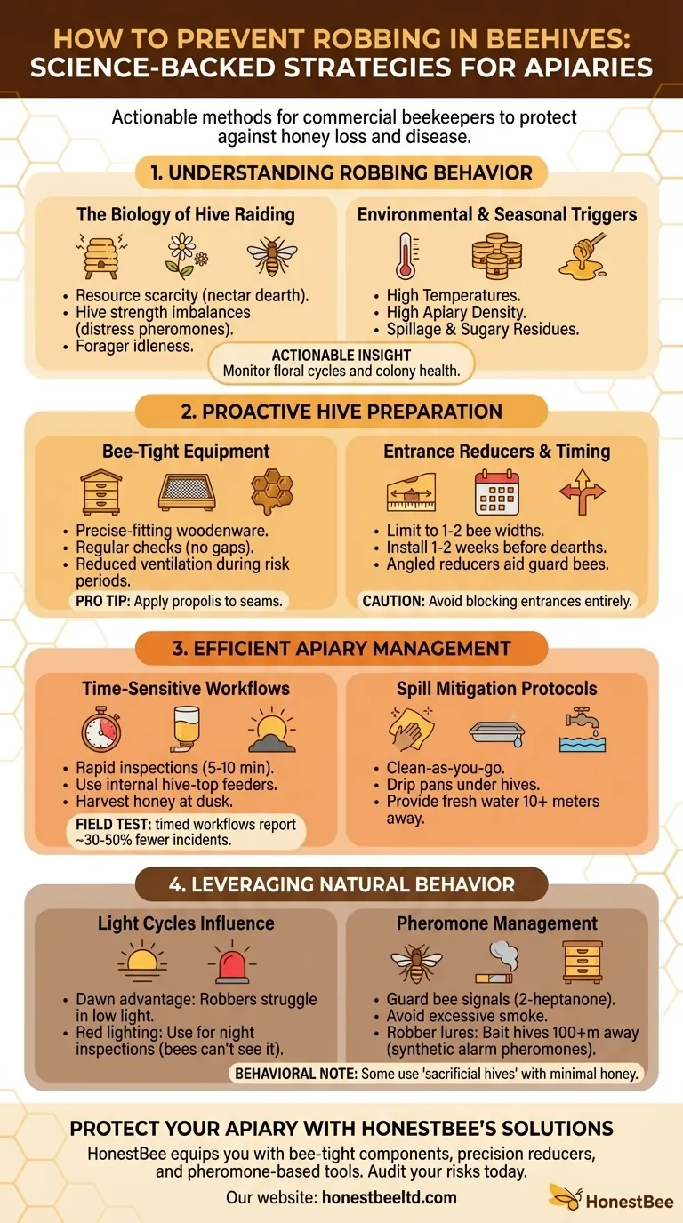 How to Prevent Robbing in Beehives: Science-Backed Strategies for Apiaries Visual Guide