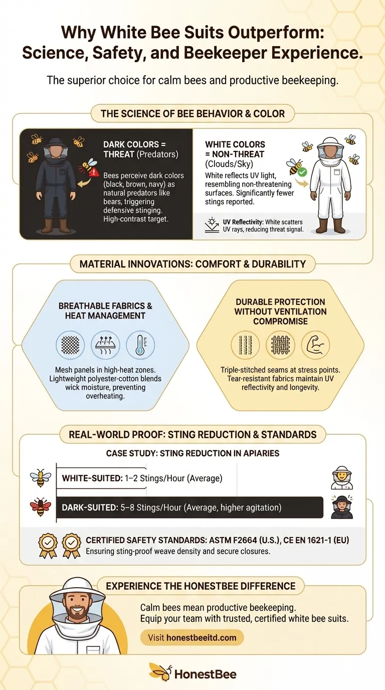 흰 꿀벌 정장이 뛰어난 이유 과학, 안전, 양봉가 체험 시각적 가이드