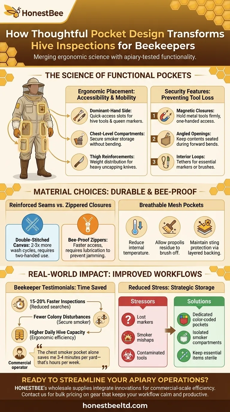 How Thoughtful Pocket Design Transforms Hive Inspections for Beekeepers Visual Guide