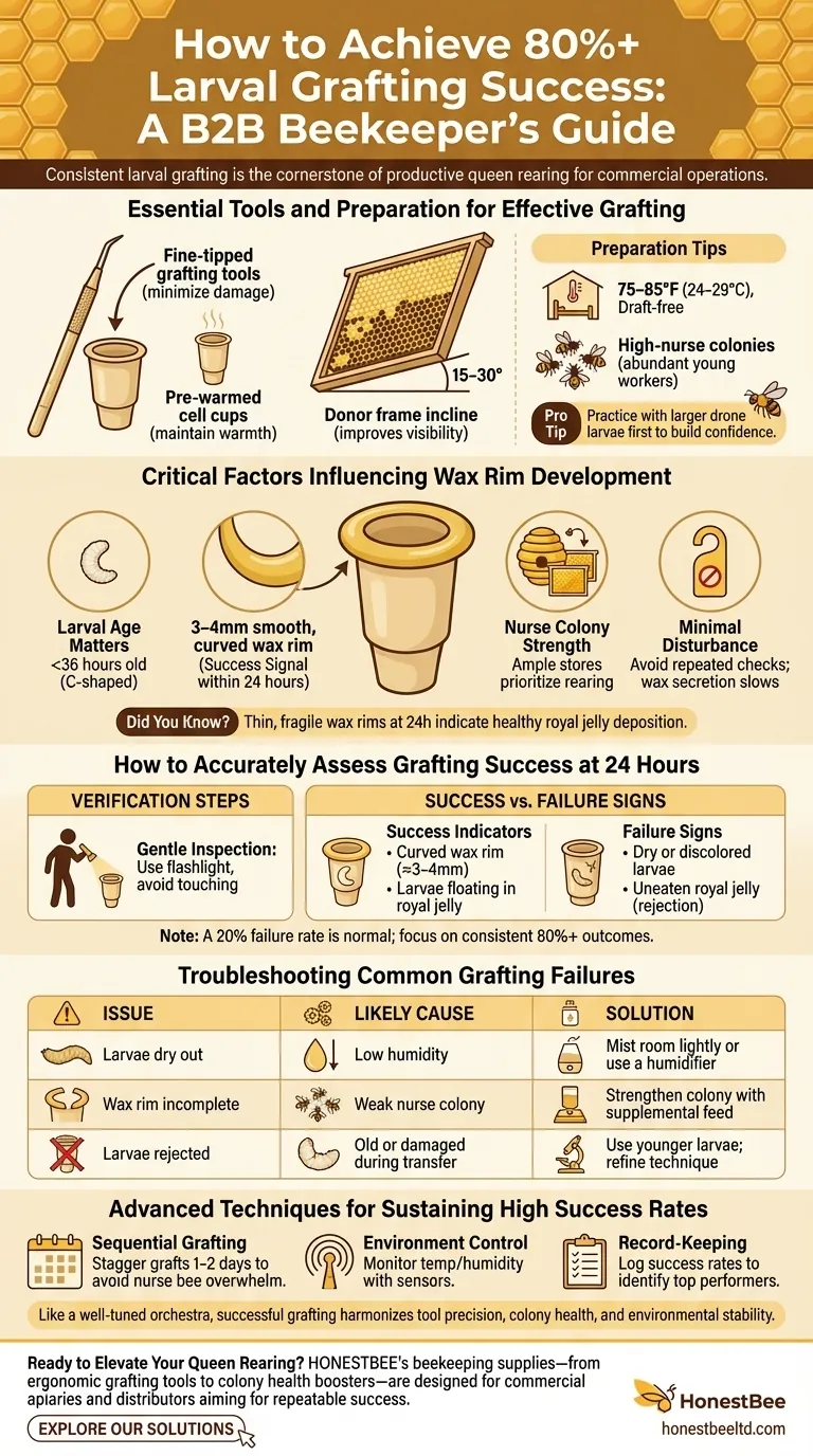 How to Achieve 80% Larval Grafting Success: A Beekeeper’s Step-by-Step Guide Visual Guide