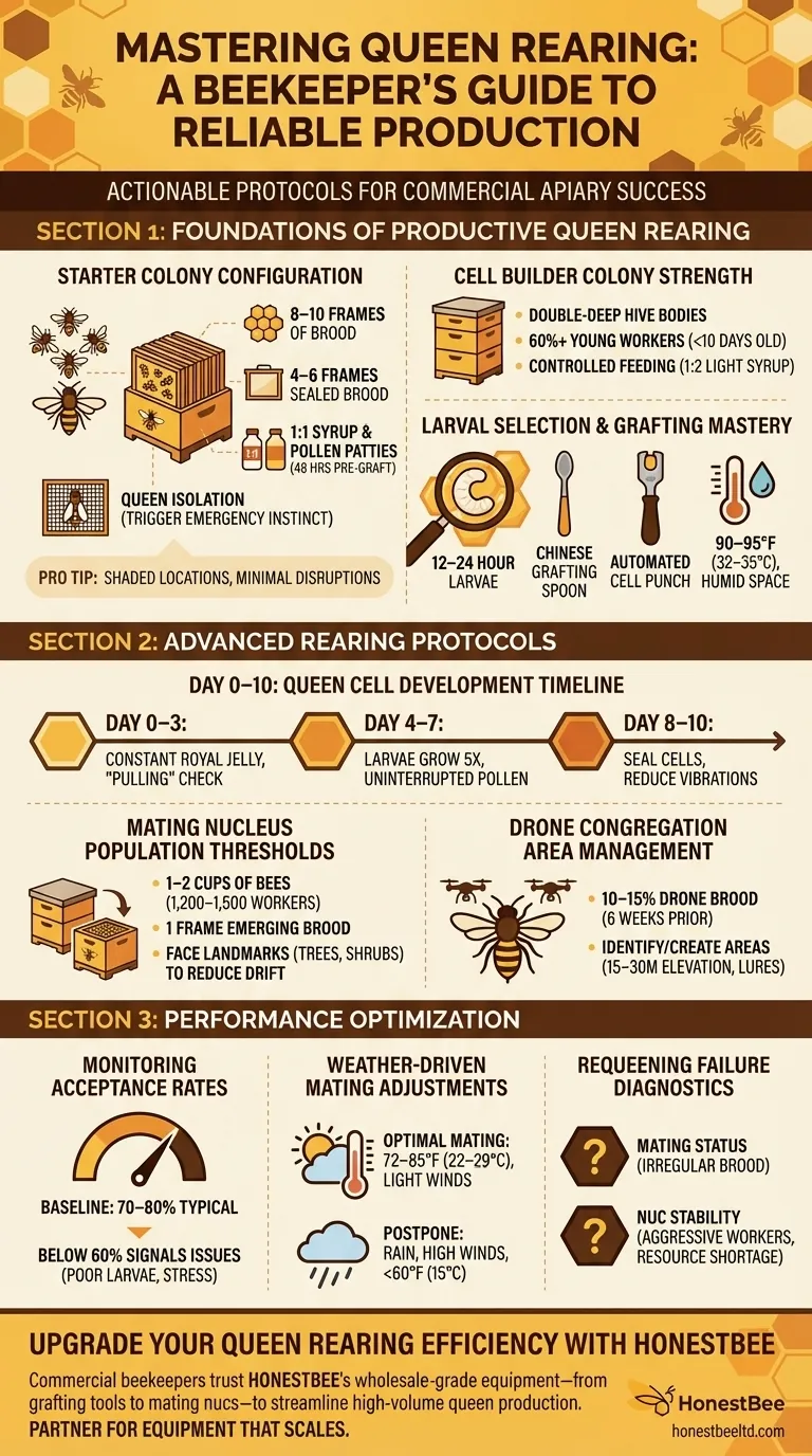 Die Königinnenaufzucht meistern: Der Leitfaden eines Imkers für eine verlässliche Produktion Visuelle Anleitung