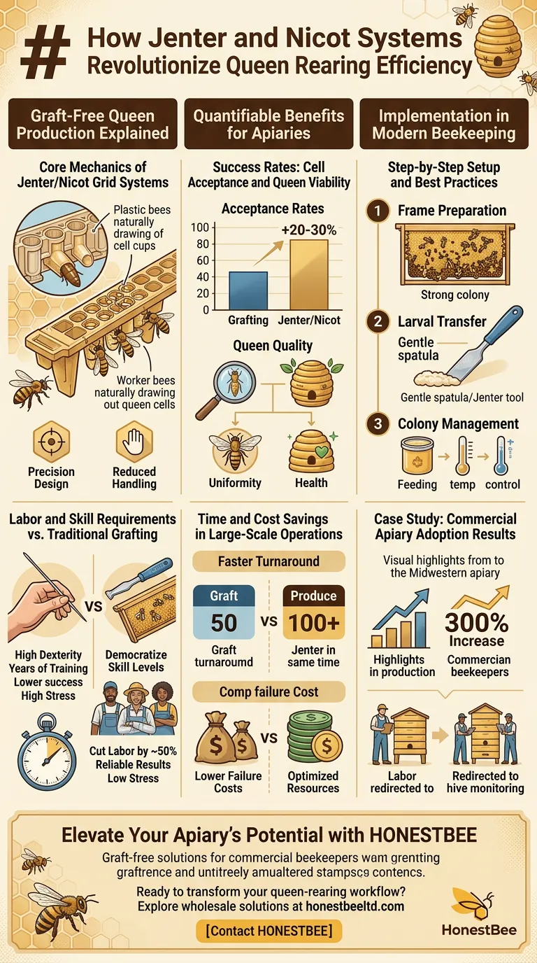 How Jenter and Nicot Systems Revolutionize Queen Rearing Efficiency Visual Guide