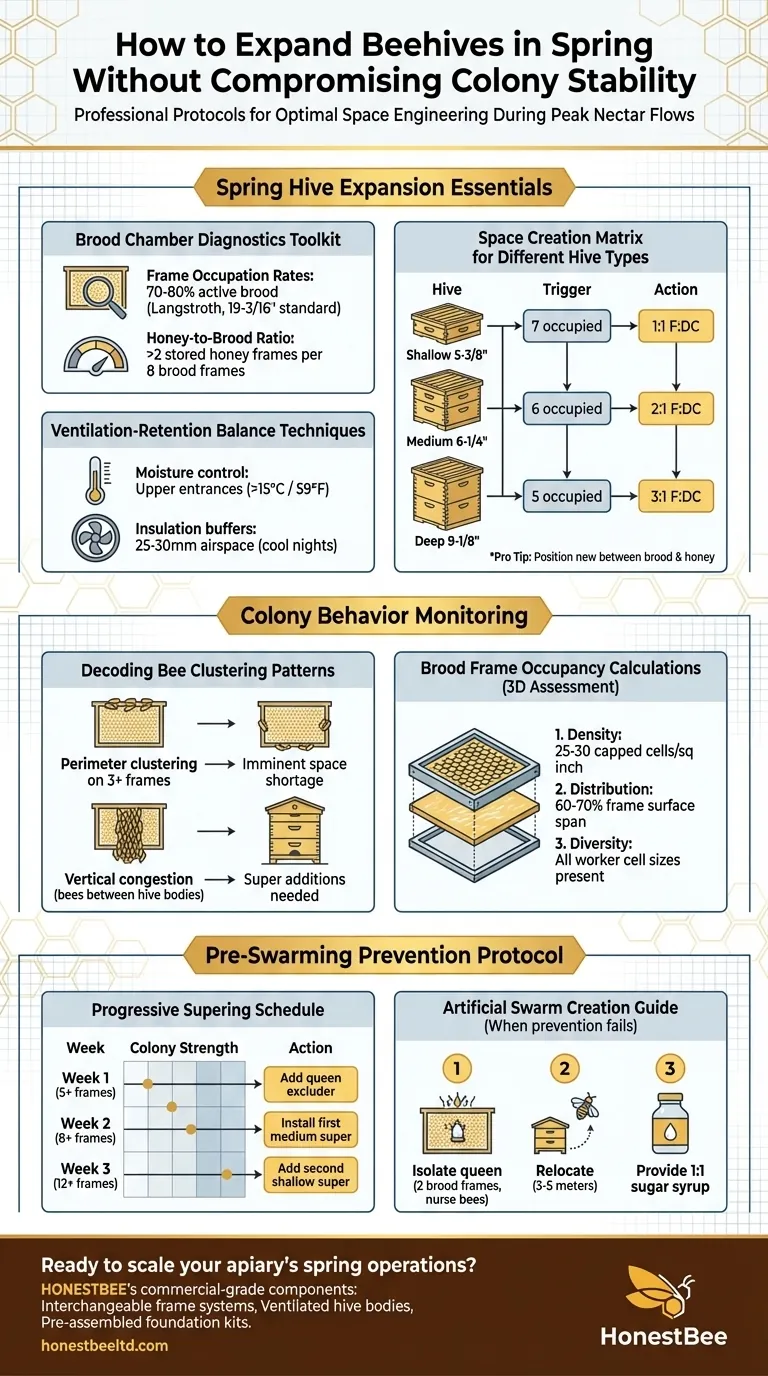 How to Expand Beehives in Spring Without Compising Colony Stability Visual Guide