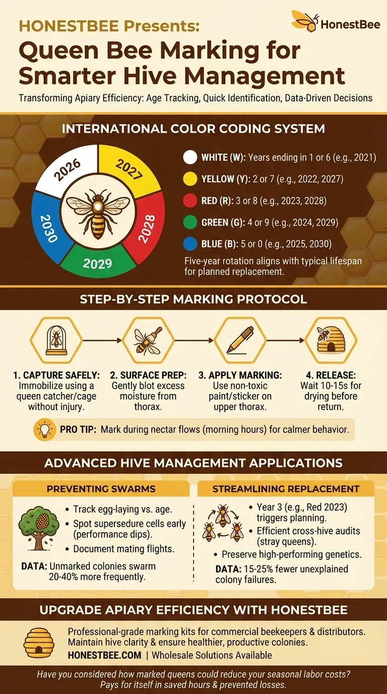 How Queen Bee Marking Transforms Hive Management: A Beekeeper's Guide Visual Guide