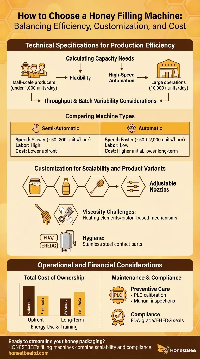 كيفية اختيار ماكينة تعبئة العسل: الموازنة بين الكفاءة، والتخصيص، والتكلفة دليل مرئي