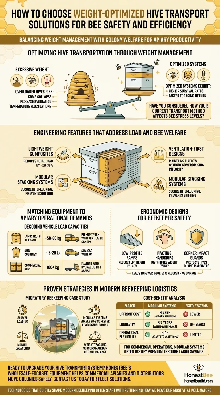 How to Choose Weight-Optimized Hive Transport Solutions for Bee Safety and Efficiency Visual Guide