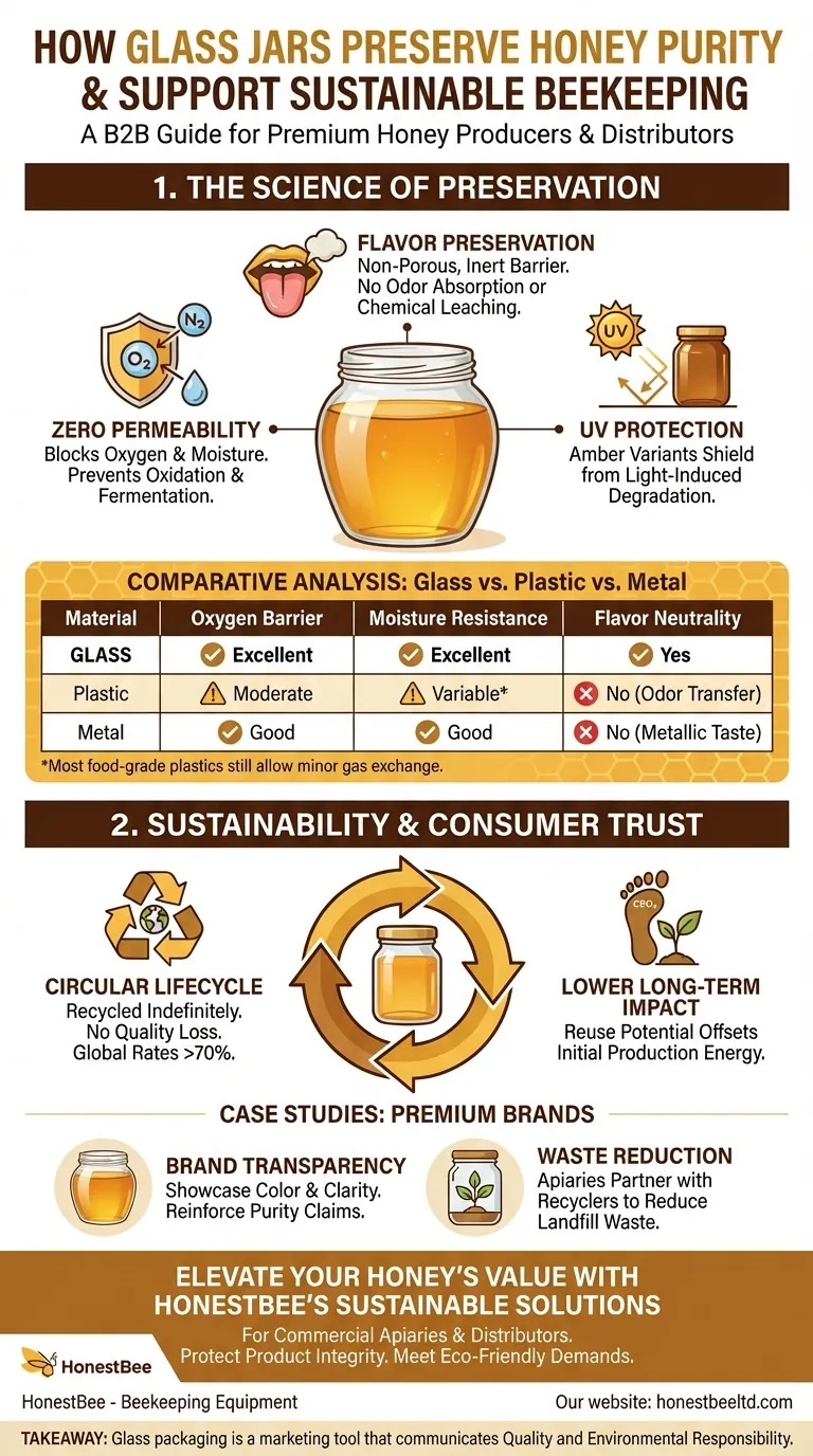How Glass Jars Preserve Honey Purity While Supporting Sustainable Beekeeping Visual Guide