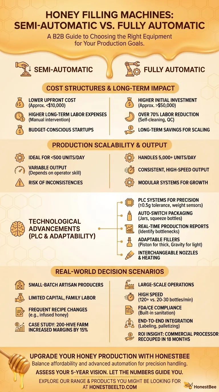반자동 및 전자동 꿀 주입기 중에서 선택하는 방법 시각적 가이드