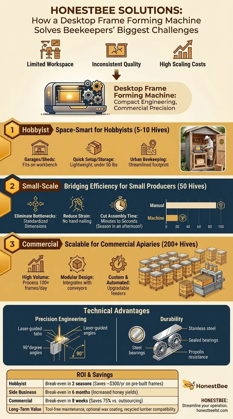 台式蜂箱框成型机如何解决养蜂人的最大挑战 图解指南